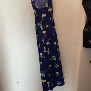 Navy floral dress